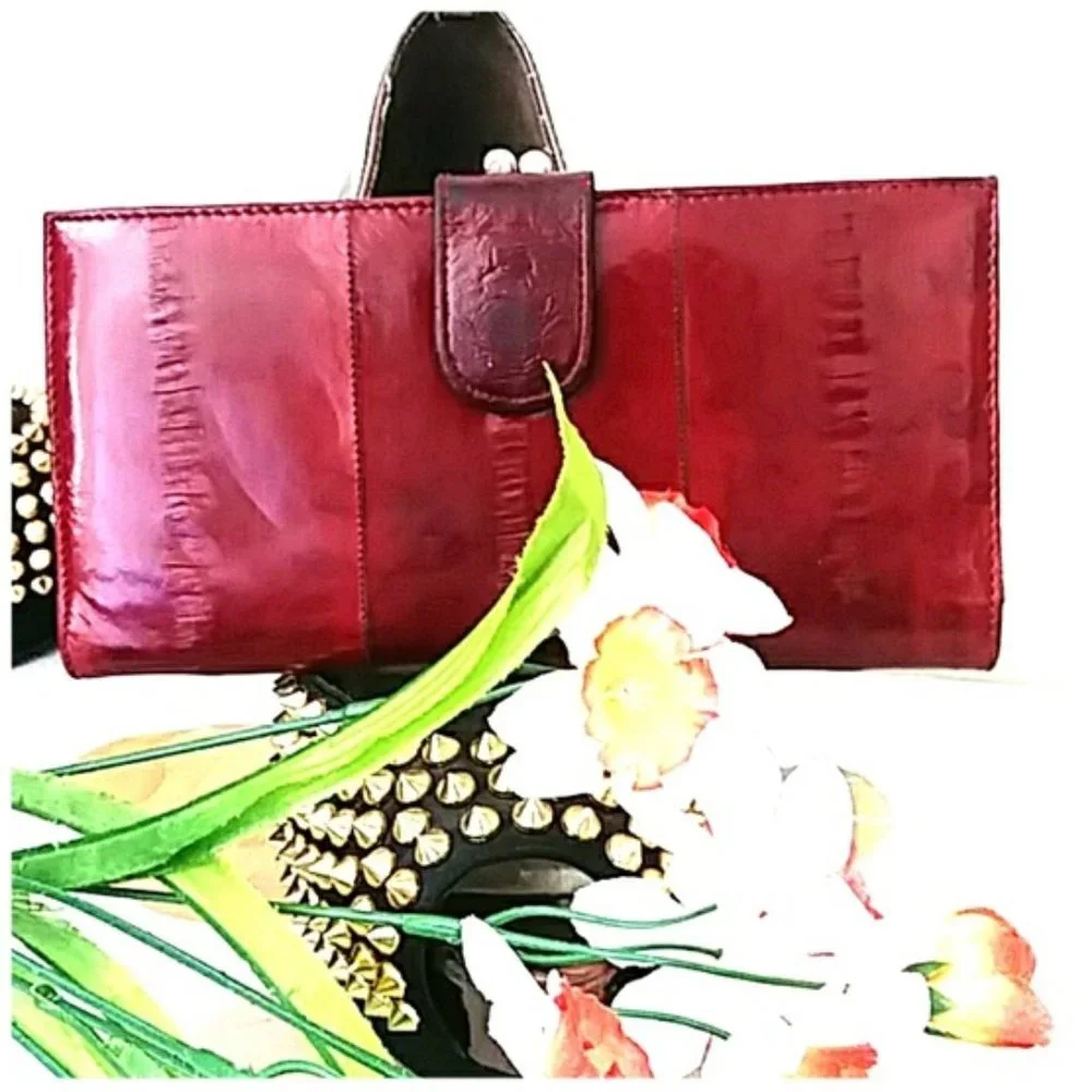 QUALITY & Luxurious Mundi Genuine Eel Skin Wallet